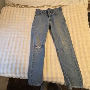 Distressed/vintage Carhartt blue Jeans